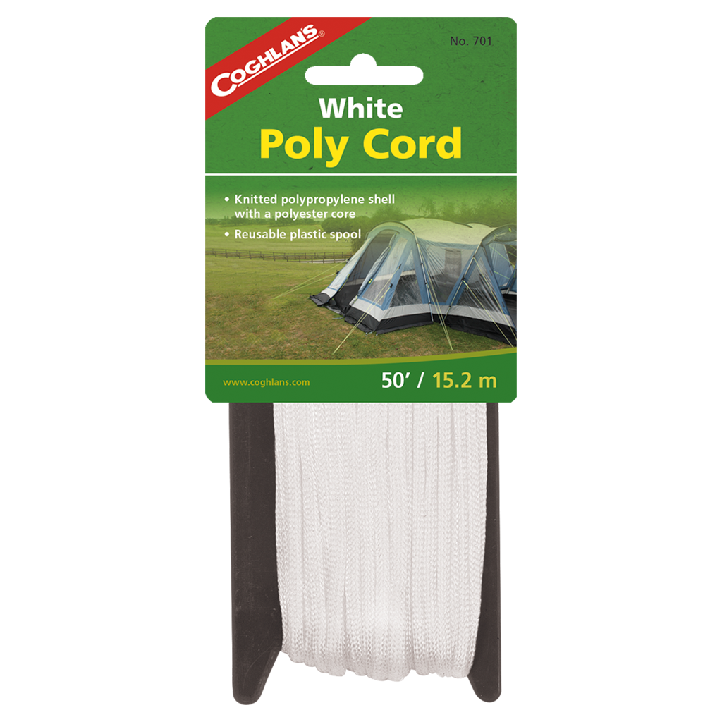 Poly Cord - White - 50'