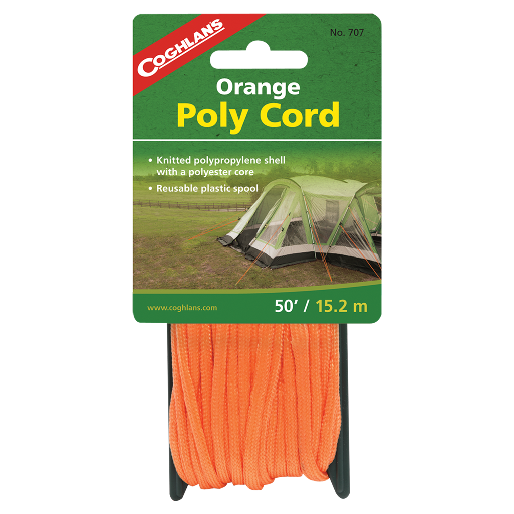 Poly Cord - Orange - 50'