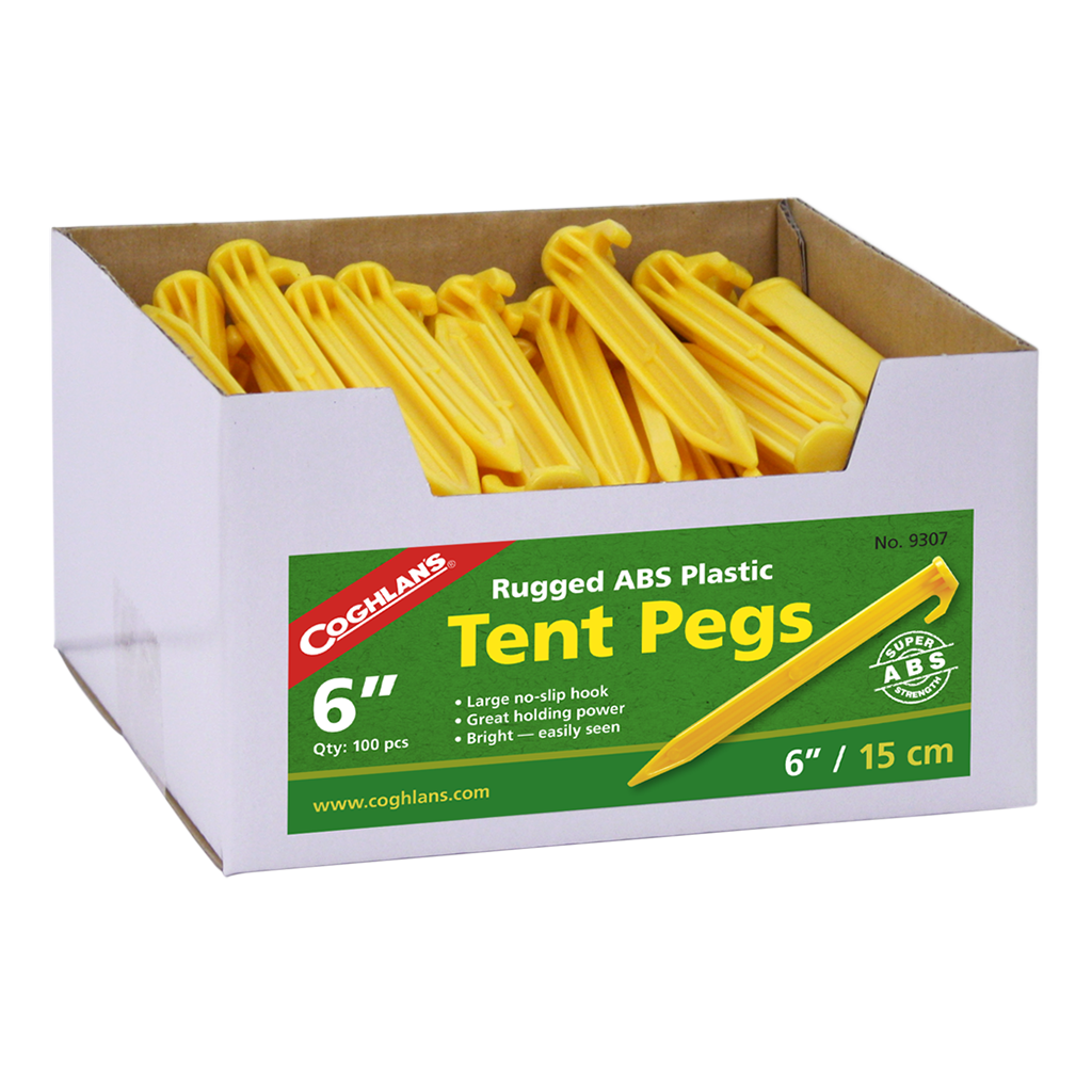 ABS Tent Pegs - 6" - Bulk