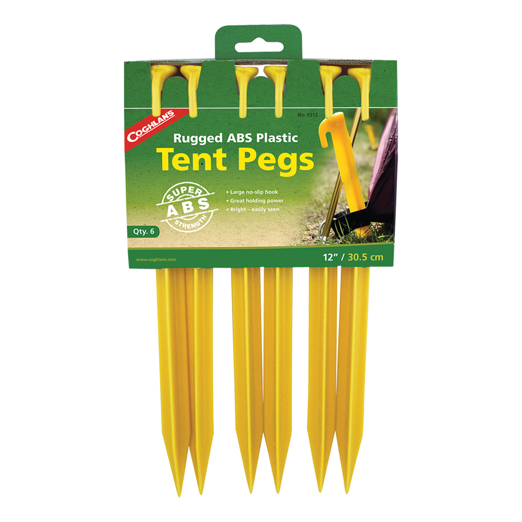 ABS Tent Pegs - 12" - 6 Pack