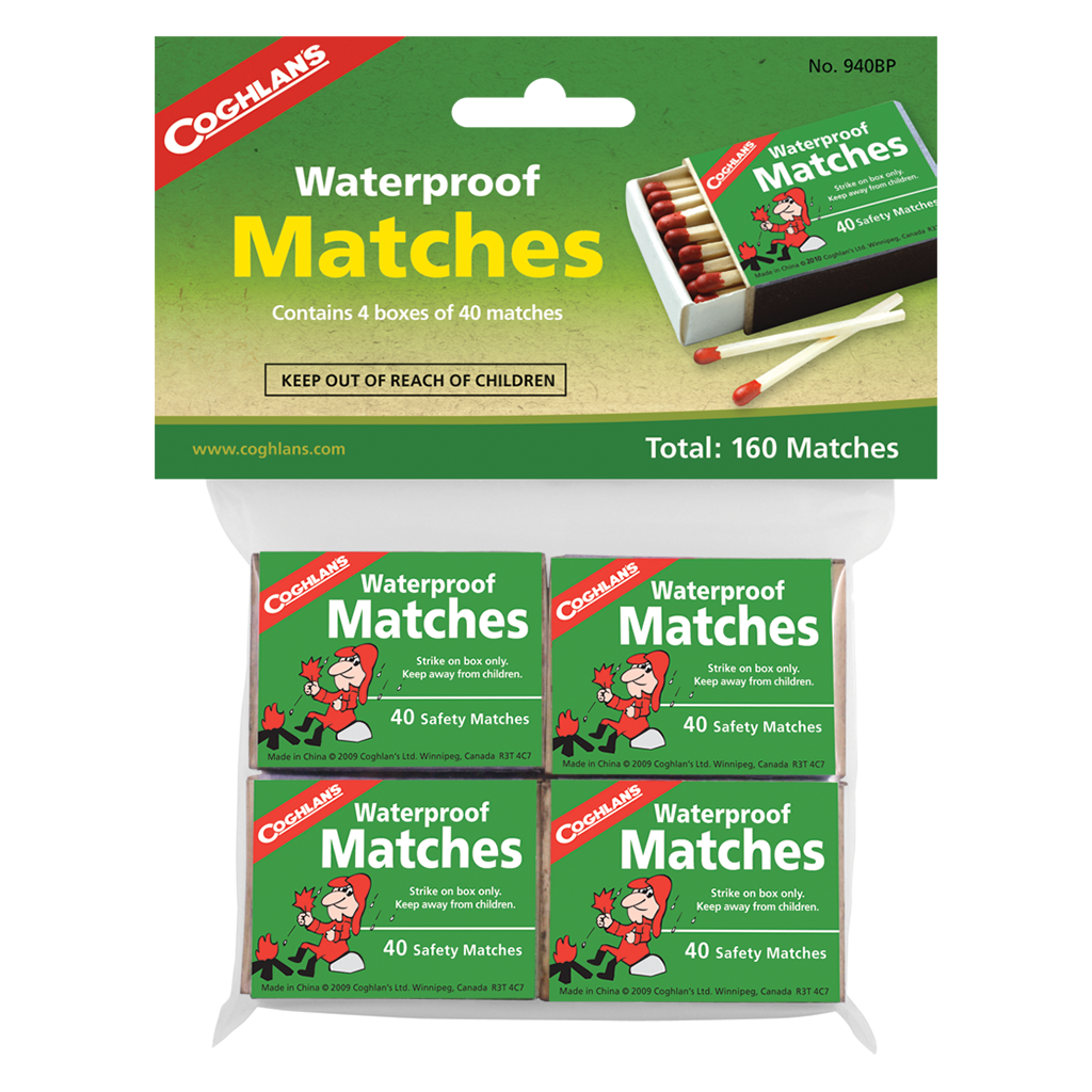 Waterproof Matches - 4 Pack