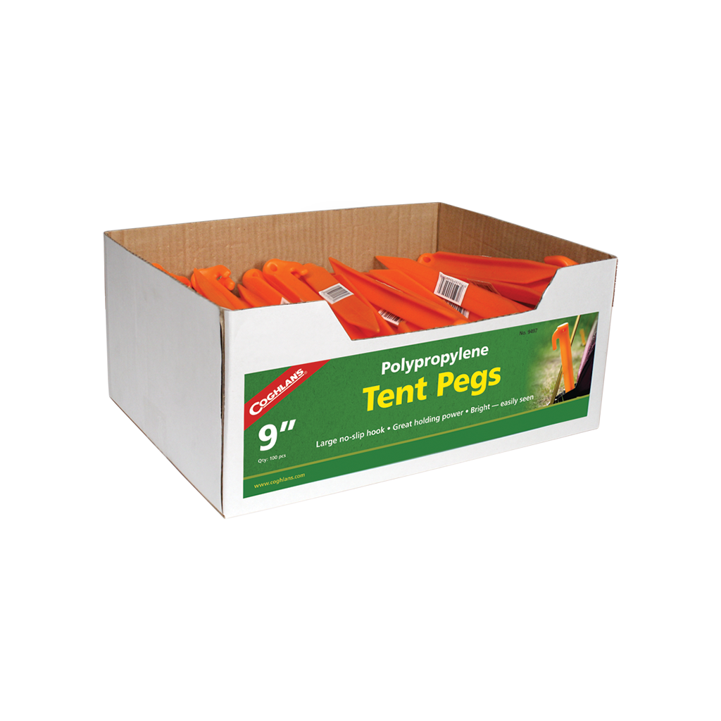 Poly Tent Pegs - 9" - Bulk