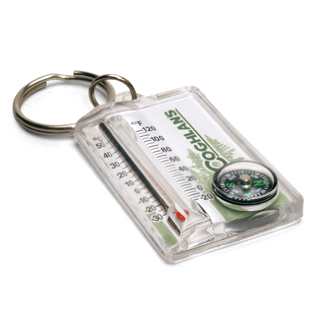 Thermometer & Compass Key Ring