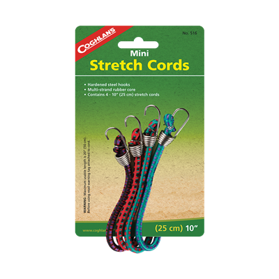 Mini Stretch Cords - 10" - 4 Pack