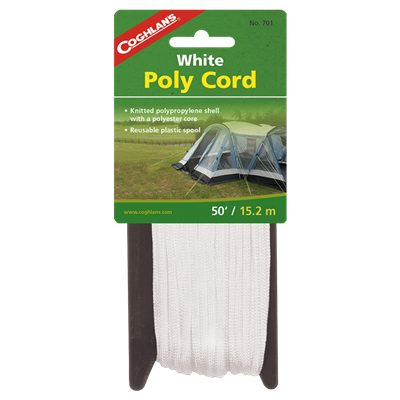 Poly Cord - White - 50'