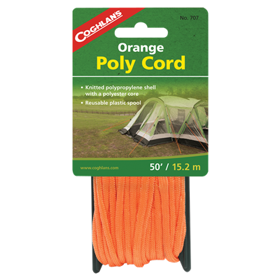 Poly Cord - Orange - 50'