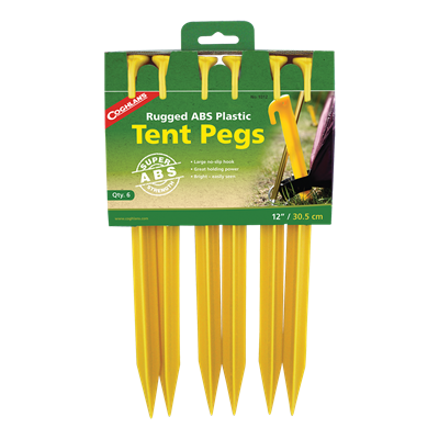 ABS Tent Pegs - 12" - 6 Pack