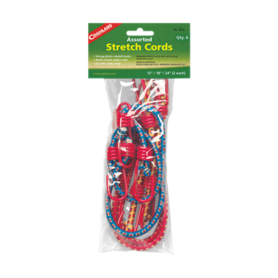 Assorted Stretch Cords - 6 Pack