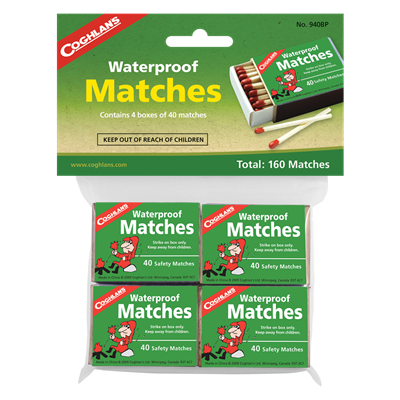 Waterproof Matches - 4 Pack